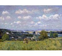 ARToPHIIU Famous Painting Picture Art Print Artwork Picture the Valley of the Seine At Saint Cloud by Alfred Sisle Poster Painting Art for Home Decor 60x90cm