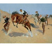 ARToPHIIU Famous Painting Picture Art Print Artwork Picture Turn Him Loose by Frederic Remington Poster Painting Art for Home Decor 60x90cm