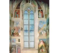 ARToPHIIU Famous Painting Picture Art Print Artwork Picture View of the End Wall of the Apse with Frescoes by Piero Della Francesca Poster Painting Art for Home Decor 60x90cm