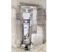 ARToPHIIU Famous Painting Picture Art Print Artwork Picture View Through the Hall of Columns Karnak by David Roberts Poster Painting Art for Home Decor 60x90cm