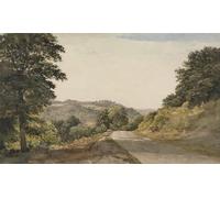 ARToPHIIU Famous Painting Picture Art Print Canvas Prints Art a Yorkshire Road by Glover Oil Painting Artwork for Home Decor 60x90cm