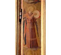 ARToPHIIU Famous Painting Picture Art Print Canvas Prints Art Angel Playing a Tambourine Detail From the Linaiuoli by Fra Angelico Oil Painting Artwork for Home Decor 60x90cm