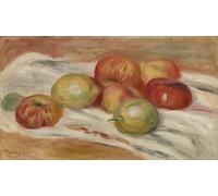 ARToPHIIU Famous Painting Picture Art Print Canvas Prints Art Apples and Lemons on a Cloth by Pierre Auguste Renoir Oil Painting Artwork for Home Decor 60x90cm