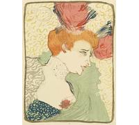 ARToPHIIU Famous Painting Picture Art Print Canvas Prints Art Bust of Mlle by Henri De Toulouse Lautrec Oil Painting Artwork for Home Decor 60x90cm