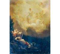 ARToPHIIU Famous Painting Picture Art Print Canvas Prints Art Diana and Endymion by Schrotzberg Oil Painting Artwork for Home Decor 60x90cm