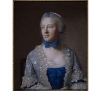 ARToPHIIU Famous Painting Picture Art Print Canvas Prints Art Eva Marie Veigel by Jean Étienne Liotard Oil Painting Artwork for Home Decor 60x90cm