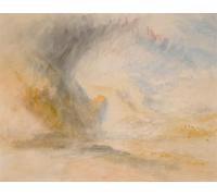 ARToPHIIU Famous Painting Picture Art Print Canvas Prints Art Foot of St. Gothard by Mallord William Turner Oil Painting Artwork for Home Decor 60x90cm