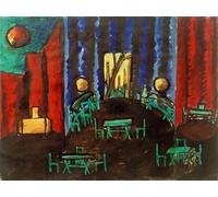 ARToPHIIU Famous Painting Picture Art Print Canvas Prints Art Hall with Two Niches by Laszlo Moholy Nagy Oil Painting Artwork for Home Decor 60x90cm