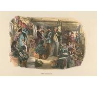 ARToPHIIU Famous Painting Picture Art Print Canvas Prints Art Illustration for David Copperfield by Hablot Knight Browne Oil Painting Artwork for Home Decor 60x90cm