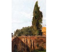 ARToPHIIU Famous Painting Picture Art Print Canvas Prints Art in an Italian Garden by Laura Theresa Alma-tadema Oil Painting Artwork for Home Decor 60x90cm