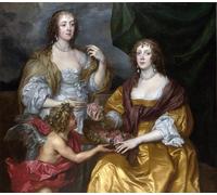 ARToPHIIU Famous Painting Picture Art Print Canvas Prints Art Ladies Elisabeth Thimble by Van Dyck Oil Painting Artwork for Home Decor 60x90cm