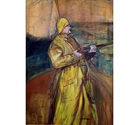 ARToPHIIU Famous Painting Picture Art Print Canvas Prints Art Maurice Joyant in the Bay of Somme by Henri De Toulouse Lautrec Oil Painting Artwork for Home Decor 60x90cm
