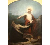 ARToPHIIU Famous Painting Picture Art Print Canvas Prints Art Moriar or Christ in the Garden of Olive Trees by Jean Paul Laurens Oil Painting Artwork for Home Decor 60x90cm