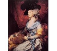 ARToPHIIU Famous Painting Picture Art Print Canvas Prints Art Mrs Sarah Siddons by Thomas Gainsborough Oil Painting Artwork for Home Decor 60x90cm