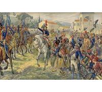 ARToPHIIU Famous Painting Picture Art Print Canvas Prints Art Napoleon Bonaparte on His Arrival in the Occupied City of Nice by Jacques Marie Gaston Onfray De Breville for Home Decor 60x90cm