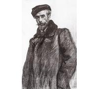 ARToPHIIU Famous Painting Picture Art Print Canvas Prints Art Portrait of I I Levitan by Valentin Alexandrovich Serov Oil Painting Artwork for Home Decor 60x90cm
