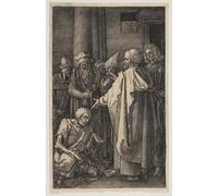 ARToPHIIU Famous Painting Picture Art Print Canvas Prints Art Saint Peter and Saint John At the Gate of the Temple From the Passion by Albrecht Dürer Oil Painting Artwork for Home Decor 60x90cm