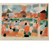 ARToPHIIU Famous Painting Picture Art Print Canvas Prints Art St Germain b Tunis land inland by Paul Klee Oil Painting Artwork for Home Decor 60x90cm