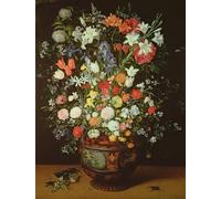 ARToPHIIU Famous Painting Picture Art Print Canvas Prints Art Still Life of Flowers in a Vase by Jan Brueghel the Younger Oil Painting Artwork for Home Decor 60x90cm