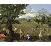 ARToPHIIU Famous Painting Picture Art Print Canvas Prints Art Summer or Ruth and Boaz by Nicolas Poussin Oil Painting Artwork for Home Decor 60x90cm