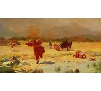 ARToPHIIU Famous Painting Picture Art Print Canvas Prints Art the Church in Danger by Jehan Georges Vibert Oil Painting Artwork for Home Decor 60x90cm