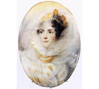 ARToPHIIU Famous Painting Picture Art Print Canvas Prints Art the Empress ine by Jean-baptiste Isabey Oil Painting Artwork for Home Decor 60x90cm