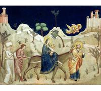 ARToPHIIU Famous Painting Picture Art Print Canvas Prints Art the Flight Into Egypt by Giotto Di Bondone Oil Painting Artwork for Home Decor 60x90cm