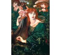 ARToPHIIU Famous Painting Picture Art Print Canvas Prints Art the Garland by Dante Gabriel Charles Rossetti Oil Painting Artwork for Home Decor 60x90cm