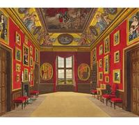 ARToPHIIU Famous Painting Picture Art Print Canvas Prints Art the King's Closet Windsor Castle by Charles Wild Oil Painting Artwork for Home Decor 60x90cm