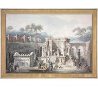 ARToPHIIU Famous Painting Picture Art Print Canvas Prints Art the Temple of Isis At Pompeii by Francesco Piranesi Oil Painting Artwork for Home Decor 60x90cm