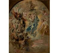 ARToPHIIU Famous Painting Picture Art Print Canvas Prints Art the Virgin As the Woman of the Apocalypse by Peter Paul Rubens Oil Painting Artwork for Home Decor 60x90cm