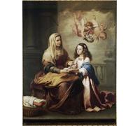 ARToPHIIU Famous Painting Picture Art Print Canvas Prints Art the Virgin Mary and Saint Anne Detail. by Bartolomé Esteban Murillo Oil Painting Artwork for Home Decor 60x90cm
