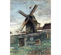 ARToPHIIU Famous Painting Picture Art Print Canvas Prints Art the Windmill of Blute End by Vincent Van Gogh Oil Painting Artwork for Home Decor 60x90cm