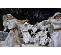 ARToPHIIU Famous Painting Picture Art Print Canvas Prints Art the Wise Virgins by Jacques Oil Painting Artwork for Home Decor 60x90cm