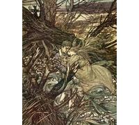 ARToPHIIU Famous Painting Picture Art Print Canvas Prints Art Undine by Arthur Rackham Oil Painting Artwork for Home Decor 60x90cm