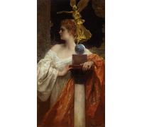 ARToPHIIU Famous Painting Picture Art Print Canvas Prints Art Victory by Benjamin Jean Constant Oil Painting Artwork for Home Decor 60x90cm
