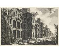 ARToPHIIU Famous Painting Picture Art Print Canvas Prints Art View of the Upper Remnants of the Baths of Diocletian At St Mary of by Battista Piranesi Oil Painting Artwork for Home Decor 60x90cm
