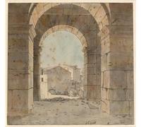 ARToPHIIU Paintings Picture Artwork Poster View Towards the North Through One of He Arches of the Second Storey of the Colosseum,by Christoffer Wilhelm Eckersberg for Home Decor 60x90cm