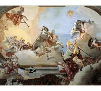 ARToPHIIU Picture Art Print Artwork Picture Allegory Created for the Marriage of Lodovico Rezzonico and the Nobleese Venetian Faustina Savorgnan in by Battista Tiepolo for Home Decor 60x90cm
