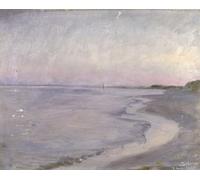 ARToPHIIU Vintage Canvas Painting Print Artwork Poster Print Artwork A Coastal Scene by Peder Severin Krøyer Picture on Canvas for Home Decor 60x90cm