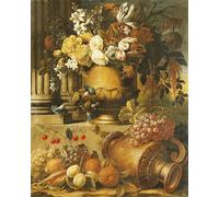 ARToPHIIU Vintage Canvas Painting Print Artwork Poster Print Artwork a Corncob and an Overturned Pitcher by Gaspar Pieter Ii Verbruggen Picture on Canvas for Home Decor 60x90cm