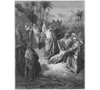 ARToPHIIU Vintage Canvas Painting Print Artwork Poster Print Artwork Bible Jesus Healing the Lunatic by Gustave Dore Picture on Canvas for Home Decor 60x90cm