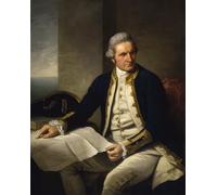 ARToPHIIU Vintage Canvas Painting Print Artwork Poster Print Artwork Captain Cook by Nathaniel Dance Holland Picture on Canvas for Home Decor 60x90cm