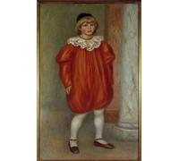 ARToPHIIU Vintage Canvas Painting Print Artwork Poster Print Artwork Claude Renoir En Clown Painting by Pierre Auguste Renoir Picture on Canvas for Home Decor 60x90cm