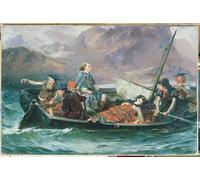ARToPHIIU Vintage Canvas Painting Print Artwork Poster Print Artwork During the Wandering of Charles Edward Stuart by Robert Alexander Picture on Canvas for Home Decor 60x90cm