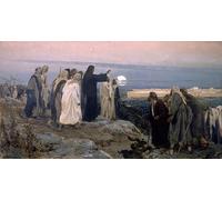 ARToPHIIU Vintage Canvas Painting Print Artwork Poster Print Artwork Flevit Super Illam Latin Language He Wept Over It by Enrique Simonet Picture on Canvas for Home Decor 60x90cm