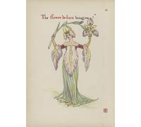 ARToPHIIU Vintage Canvas Painting Print Artwork Poster Print Artwork Flowers From Shakespeares Garden by Walter Crane Picture on Canvas for Home Decor 60x90cm