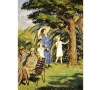 ARToPHIIU Vintage Canvas Painting Print Artwork Poster Print Artwork in the Botanic Garden by Rupert Charles Wulsten Bunny Picture on Canvas for Home Decor 60x90cm