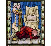 ARToPHIIU Vintage Canvas Painting Print Artwork Poster Print Artwork King David Weeping and Praying for the Life of His Sick Child by Edward Burne Jones Picture on Canvas for Home Decor 60x90cm