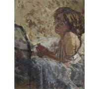 ARToPHIIU Vintage Canvas Painting Print Artwork Poster Print Artwork L'oeillade by Walter Richard Sickert Picture on Canvas for Home Decor 60x90cm